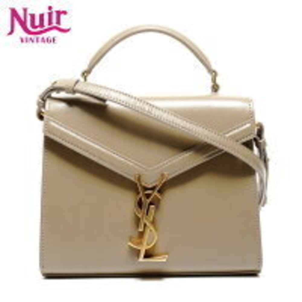 Yves Saint Laurent Cassandra Top Handle Shoulder Bag Brown